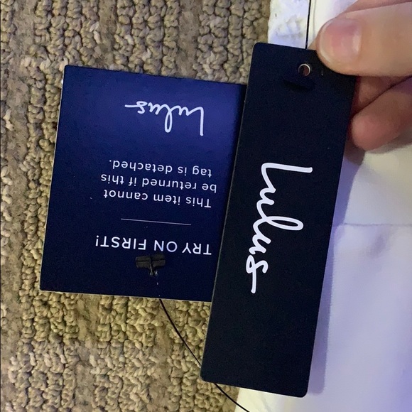 White formal dress from lulus - Picture 3 of 8